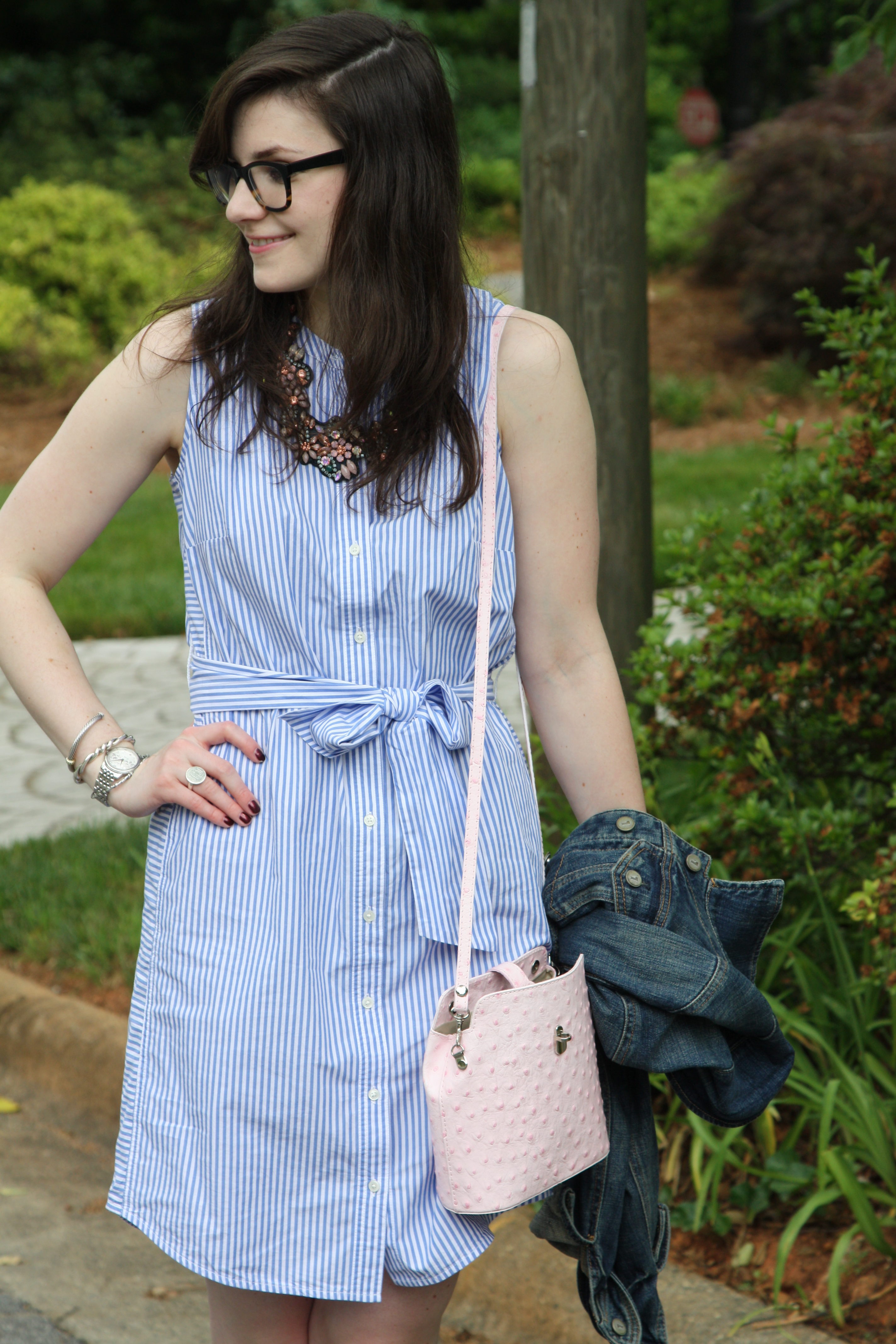 Pale Pink and Stripes - Lefty Living Life