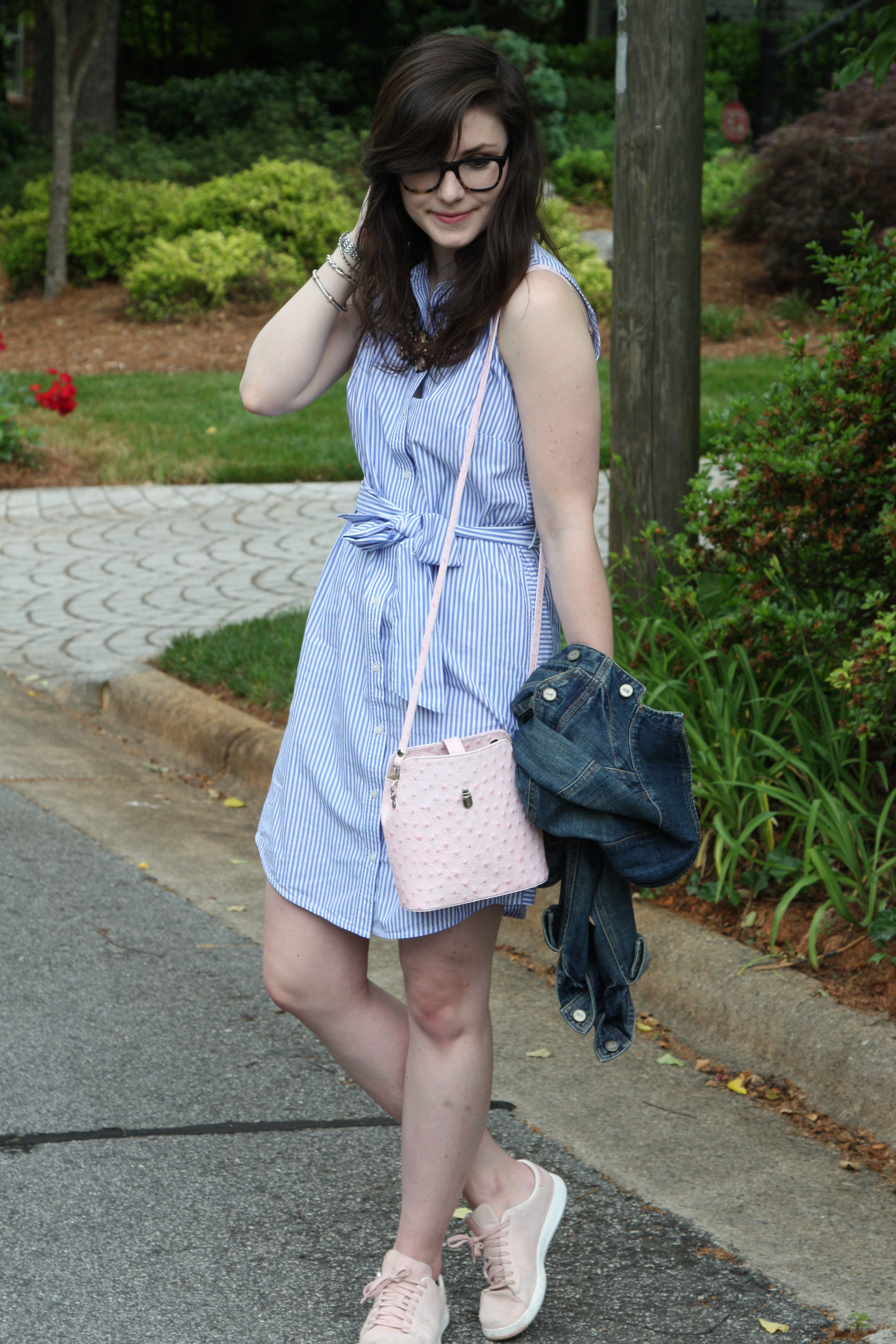 Pale Pink and Stripes - Lefty Living Life